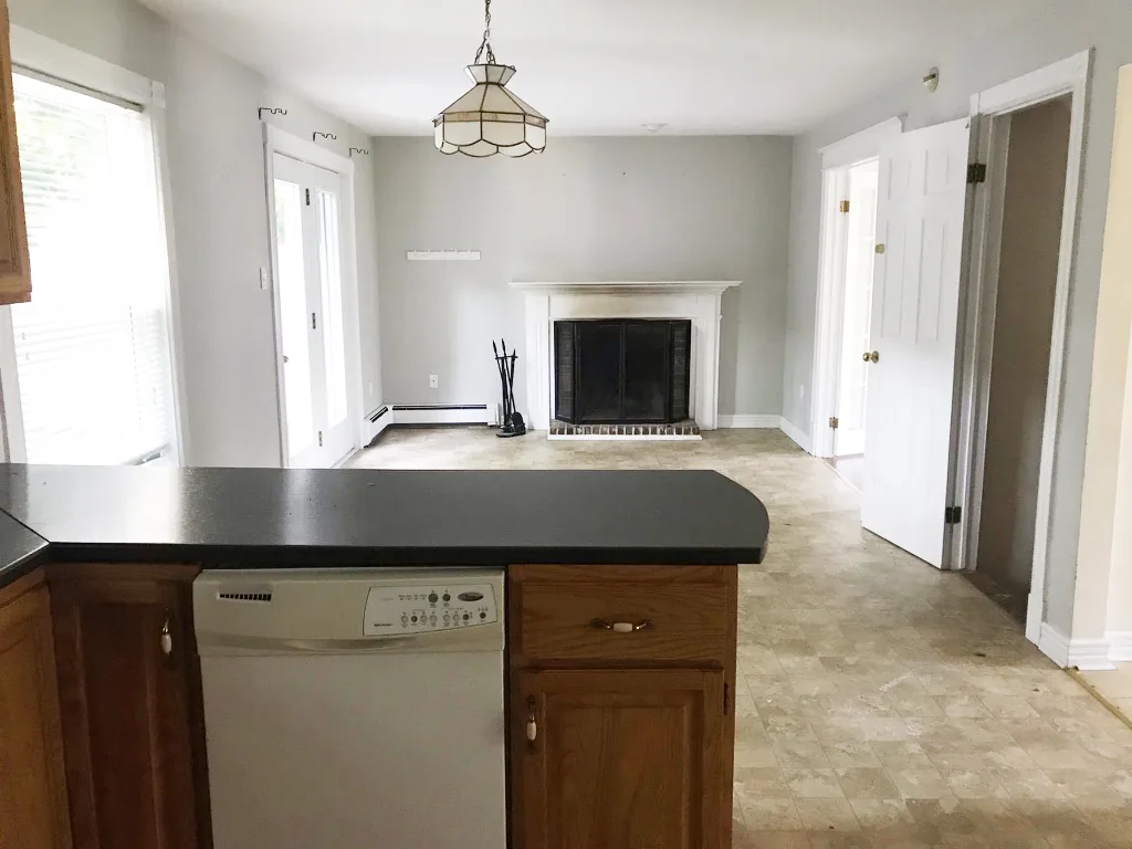 Donaldson Avenue — Living, before the renovation by MAD Design Interiors